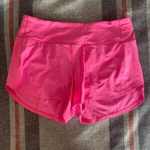 Lululemon Speed Up Shorts 4" Size 8 In Sonic Pink